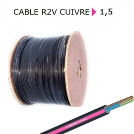 CABLE CUIVRE R2V 4X1,5