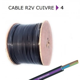 CABLE CUIVRE R2V 3G1,5 a la coupe