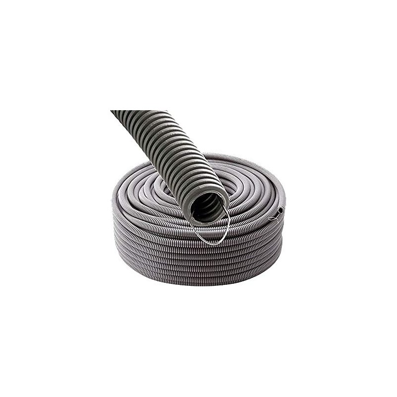 Gaine electrique ICT diametre 32mm avec tire fil (cdt 50m) grise  (Prix 50 M)