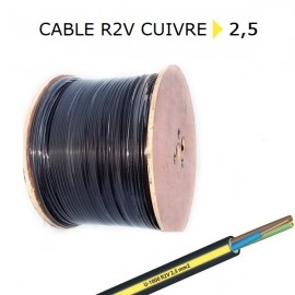 CABLE CUIVRE R2V 19G2,5