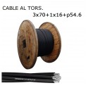 Cable torsade aerien aluminium 3X70+1X16+P54.6 mm2