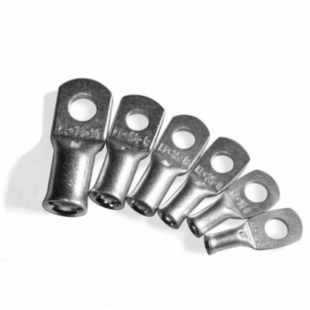 Cosse cuivre tubulaire droite section 4 mm2