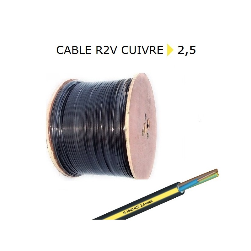 CABLE CUIVRE R2V 37G2,5