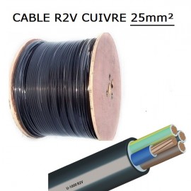 CABLE CUIVRE R2V 3G25