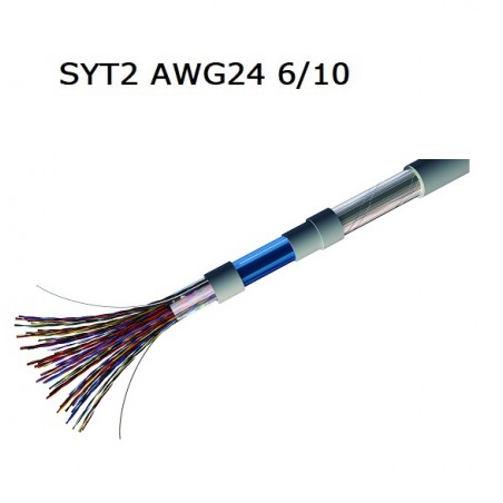 Cable telephonique SYT2 30 paires AWG24 GRIS (30 paires 6/10)