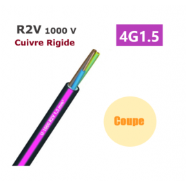CABLE CUIVRE R2V 7G2,5