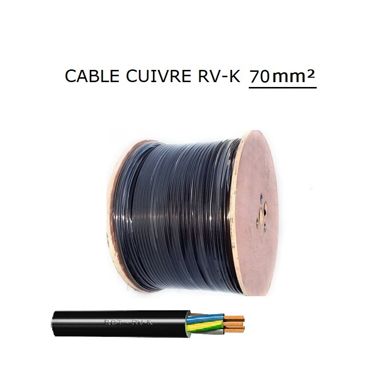 CABLE SOUPLE RV-K FOC 1KV 1X70