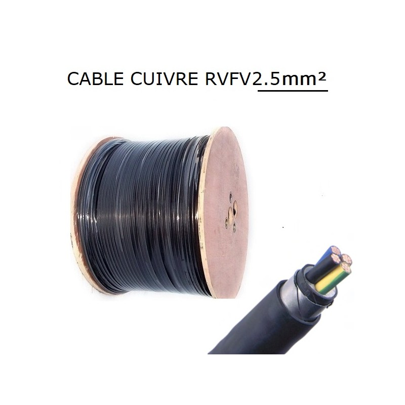 CABLE CUIVRE RVFV 5G2,5