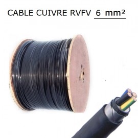 CABLE CUIVRE RVFV 2X6