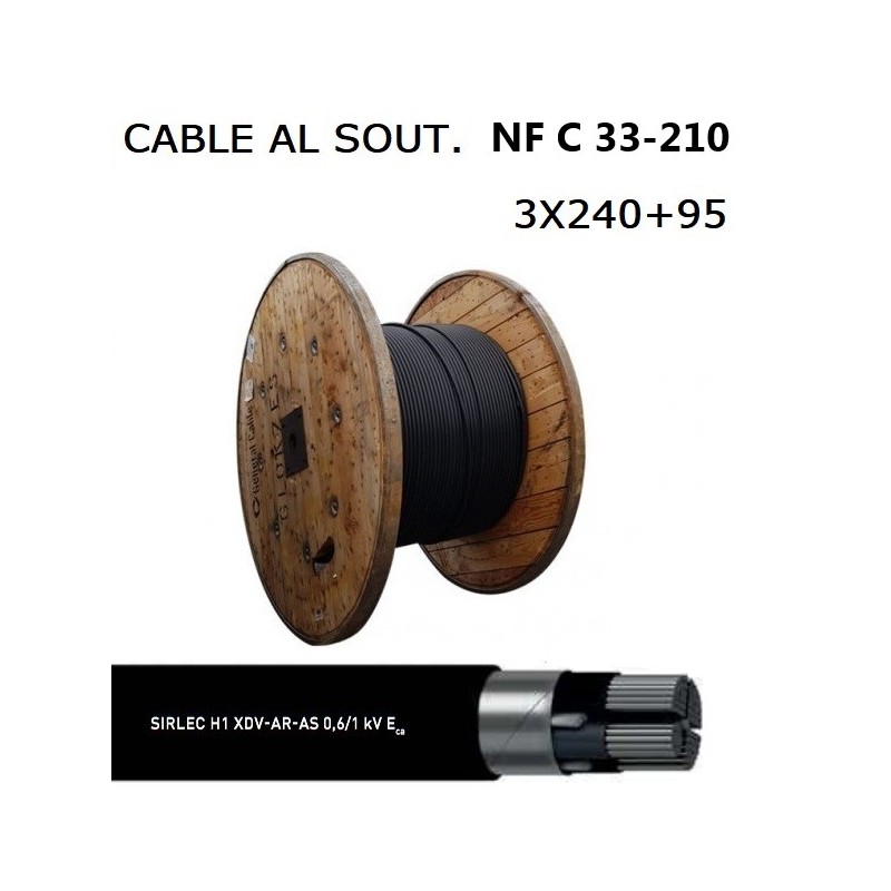 CABLE AL SOUT. S33 3X240+95