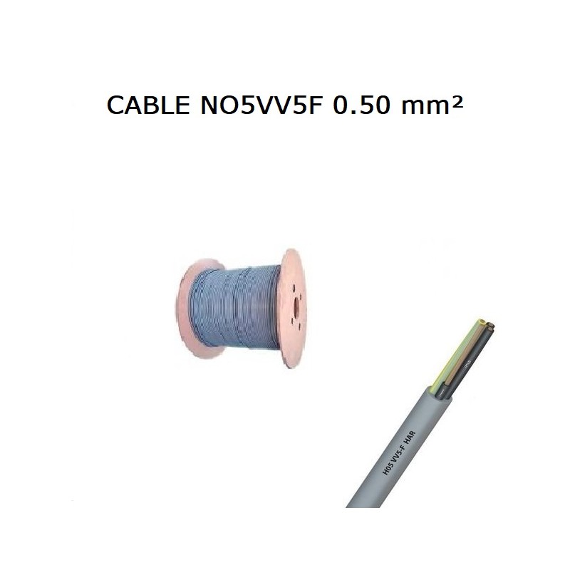 CABLE SOUPLE NO5VV5F 2X0,50