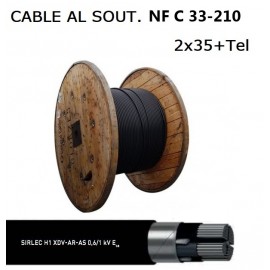 CABLE F/UTP 2x4P CAT6a 500