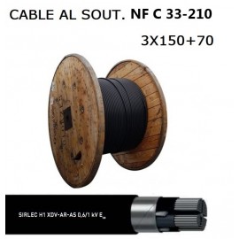 CABLE AL SOUT. S33 3X150+70