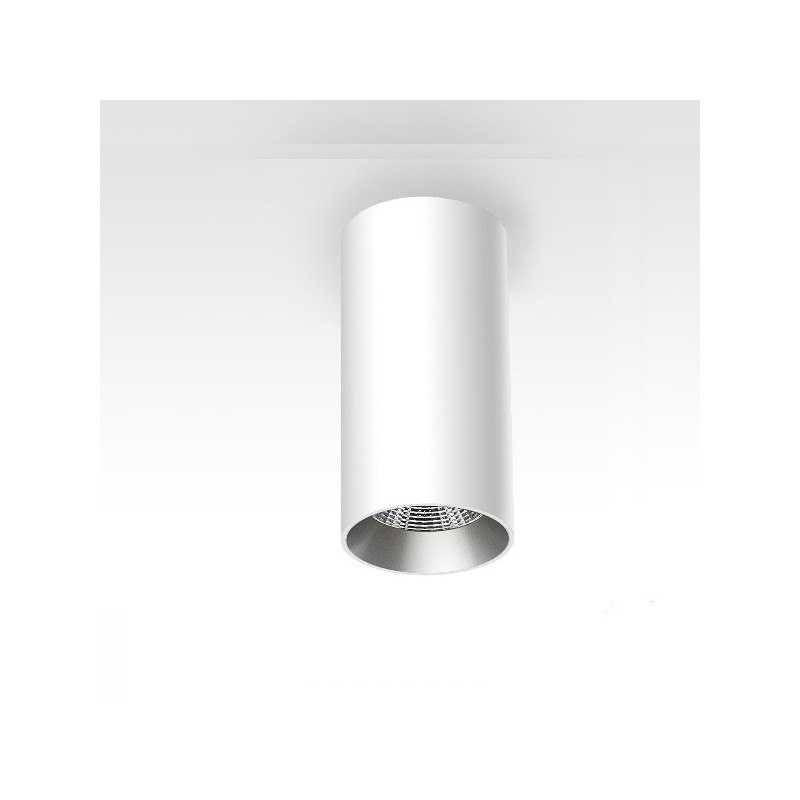 Plafonnier Intérieur Cylindrique Blanc IP20 IK07 PLUG