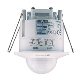 Détecteur Mvt IR 300w 360° 12m Enc D65 IP20-KDP21+