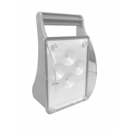 EMBOUT FERMETURE 130x55 BLANC