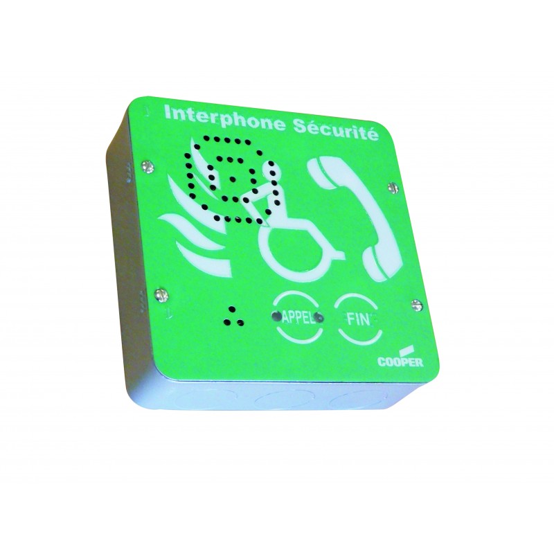 Interphone De Sécurité Vert (CFVCSHFG) Pour Espaces EAS Gamme VoCALL